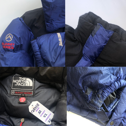 The North Face Summit Series Baltoro 700 Blue/Black Down Puffer Jacket Medium