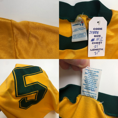 Brazil MATCH ISSUE Original 1981/1982 Topper Home Football Shirt Medium/Large