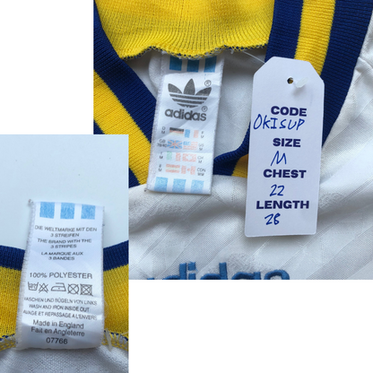 Sweden Original Adidas 1994/1996 Away Vintage Football Shirt Medium