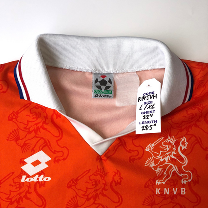 Holland / Netherlands 1994/1995 Original Home Football Shirt Lotto Large/XL