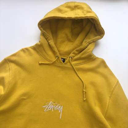 Stussy Vintage Yellow Hoodie XL