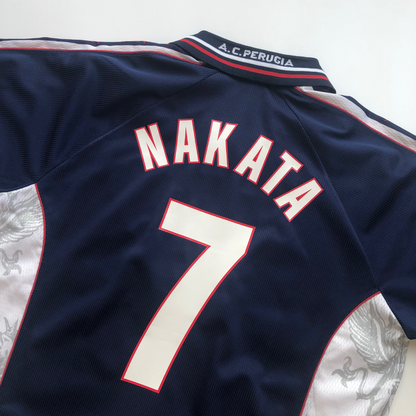Perugia Nakata 7 1999/2000 Original Galex Third Football Shirt XL