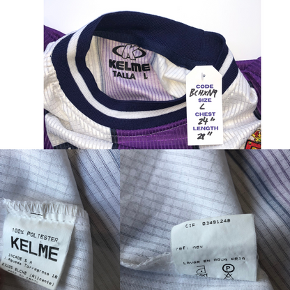 Real Valladolid Spain Kelme 1999/2000 Home Vintage Football Shirt Large