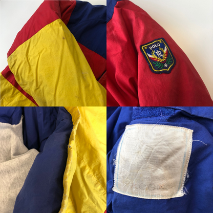 Polo Ralph Lauren Vintage 1990s Multicolour Puffer Jacket Large