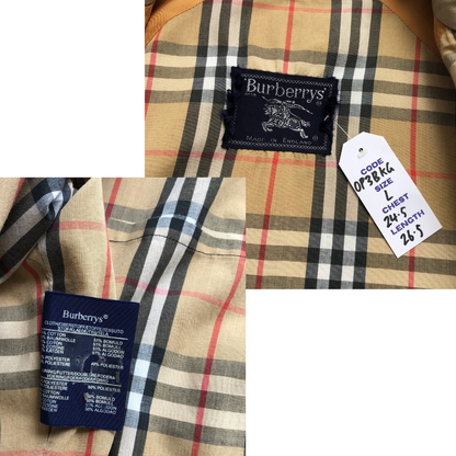 Burberrys Vintage 1990s Harrington Nova Check Jacket Large